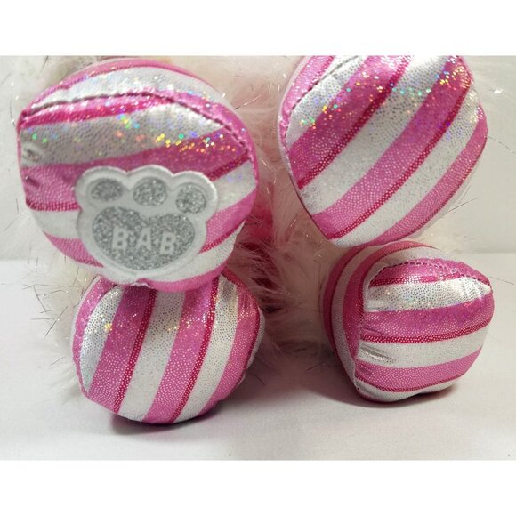 Build A Bear Pink Unicorn Pony Plush Candy Cane Swirl 2018 BAB Peppermint - Picture 11 of 11